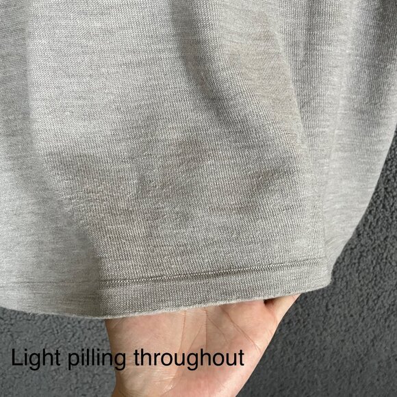 Sheep Inc 100% Merino Wool Crewneck Shirt - Women's Size 3 / L / US 12 - Gray - Picture 5 of 8